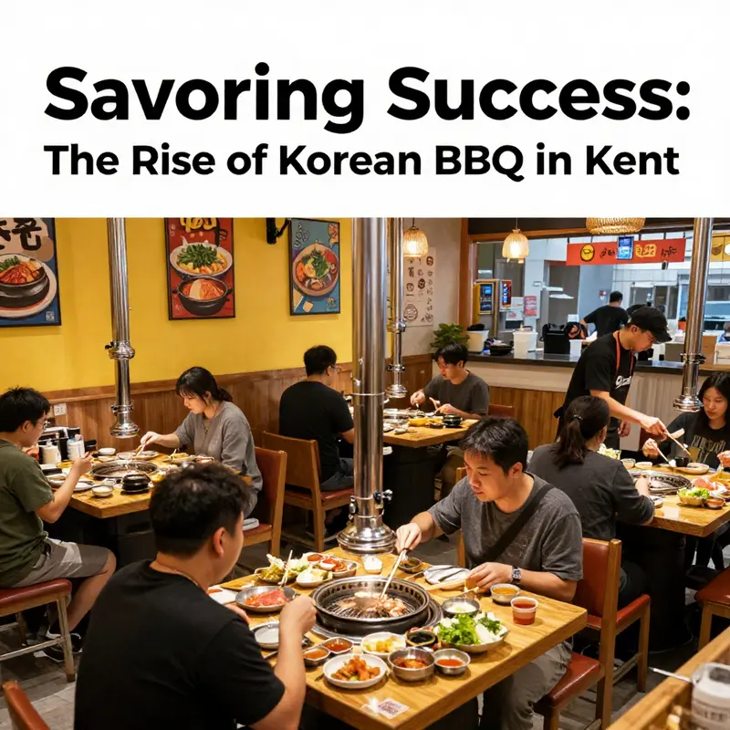 An inviting Korean BBQ dining setup showcasing the essence of communal eating.