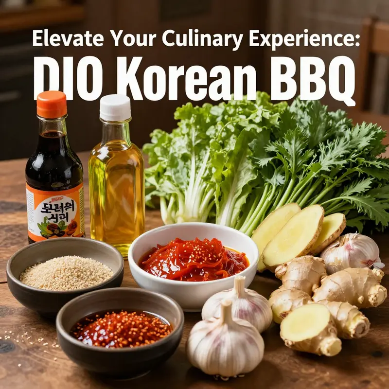 A spread of marinated meats and dipping sauces prepared for an authentic Korean BBQ experience.