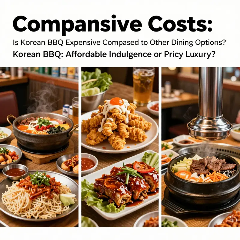 An inviting Korean BBQ buffet showcasing budget-friendly options for diners.