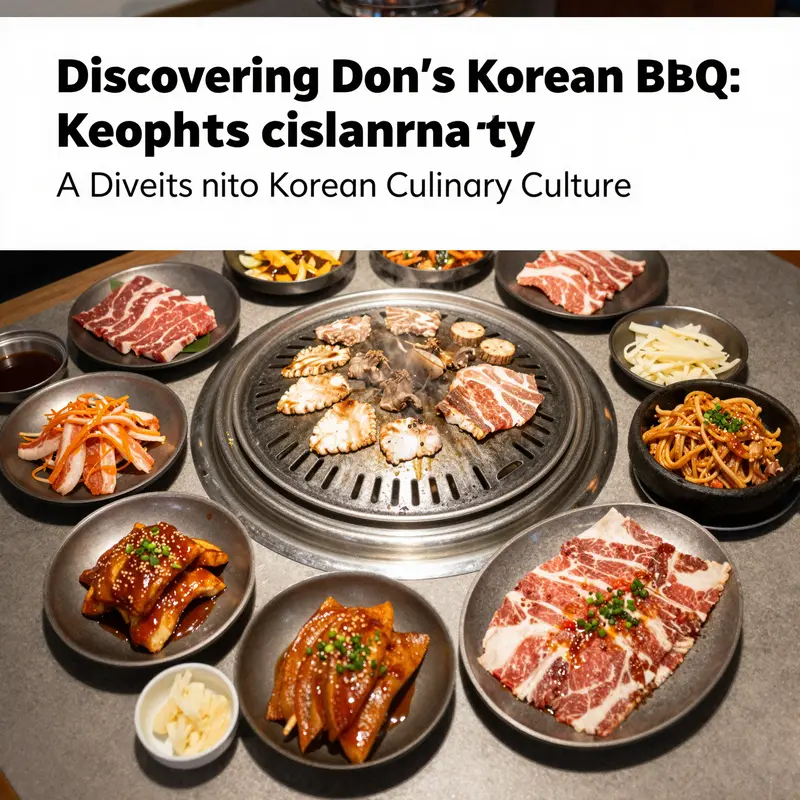 A warm and inviting restaurant atmosphere, highlighting the communal dining aspect of Korean BBQ.