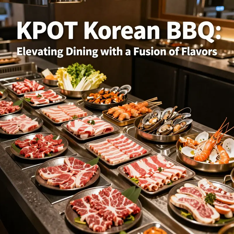 Guests experiencing the excitement of grilling meats at KPOT Korean BBQ.