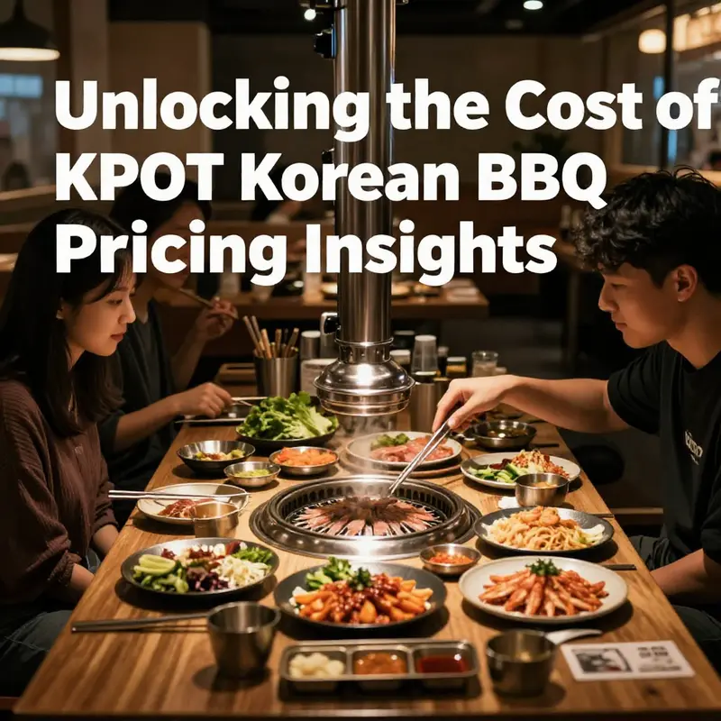 Enjoying a delicious lunch at KPOT Korean BBQ, showcasing their diverse offerings and pricing.
