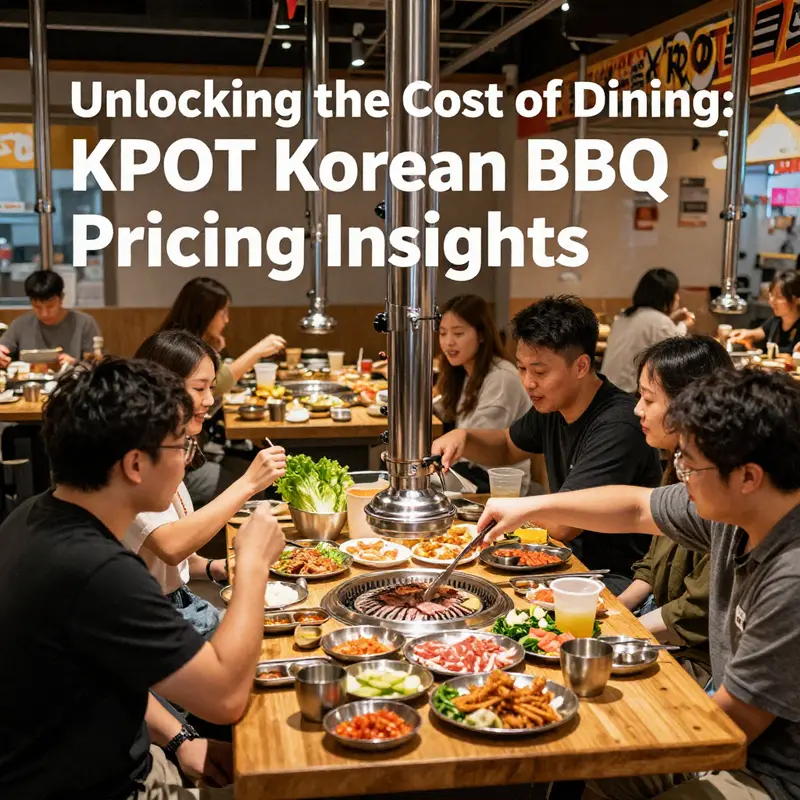 Enjoying a delicious lunch at KPOT Korean BBQ, showcasing their diverse offerings and pricing.