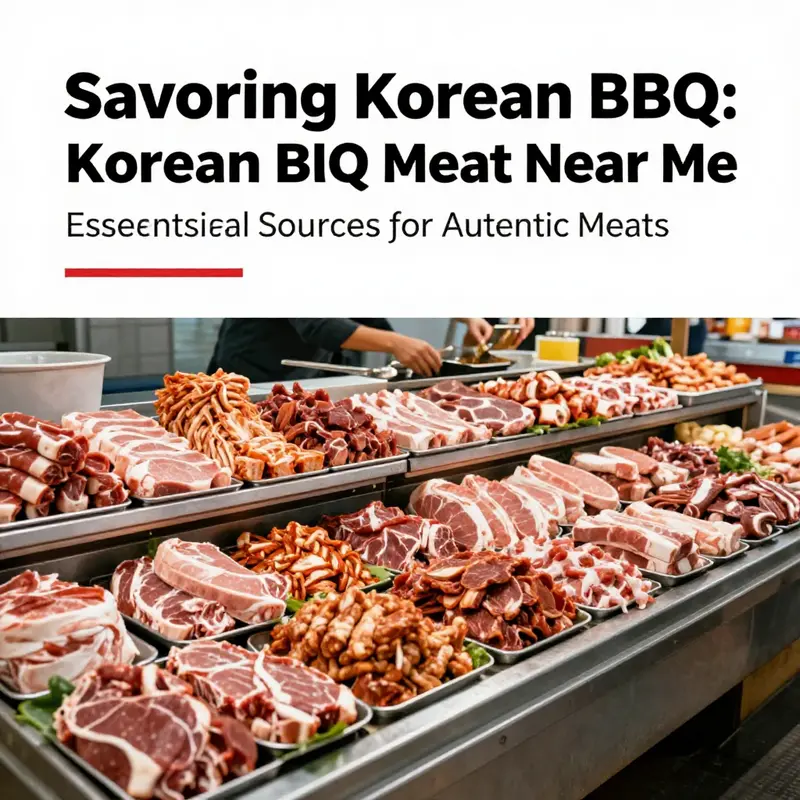 Variety of authentic Korean BBQ meats available through online grocery platforms.