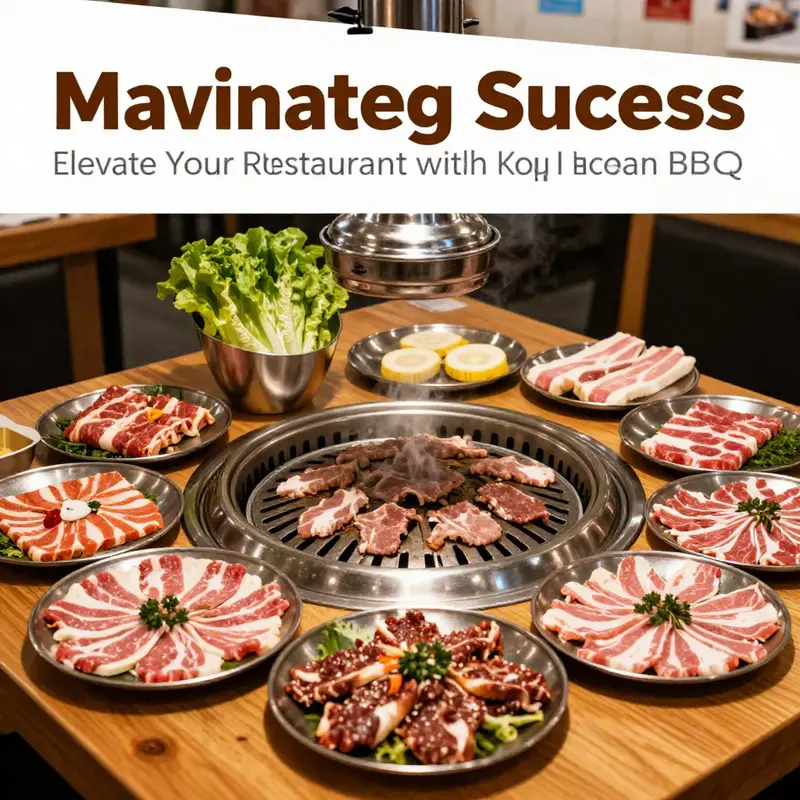 An array of marinated meats including bulgogi and galbi, the essence of a Korean BBQ experience.