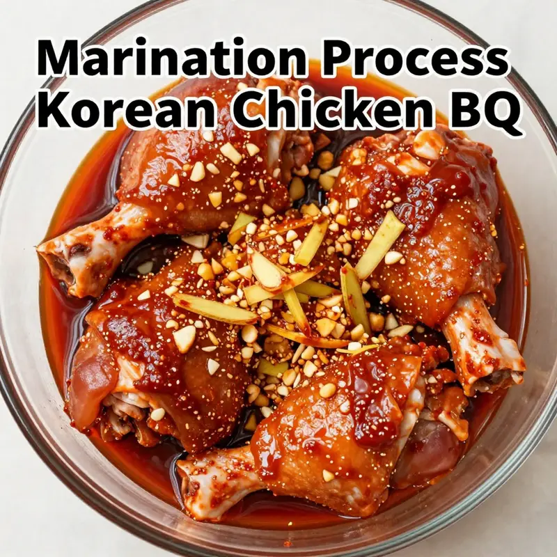 Fresh and colorful ingredients ready for creating flavorful Korean BBQ chicken.