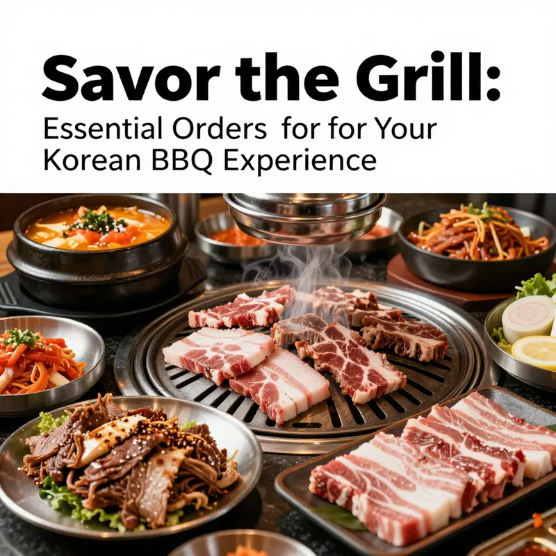 A selection of must-try classic dishes at Korean BBQ, showcasing the staples of the cuisine.