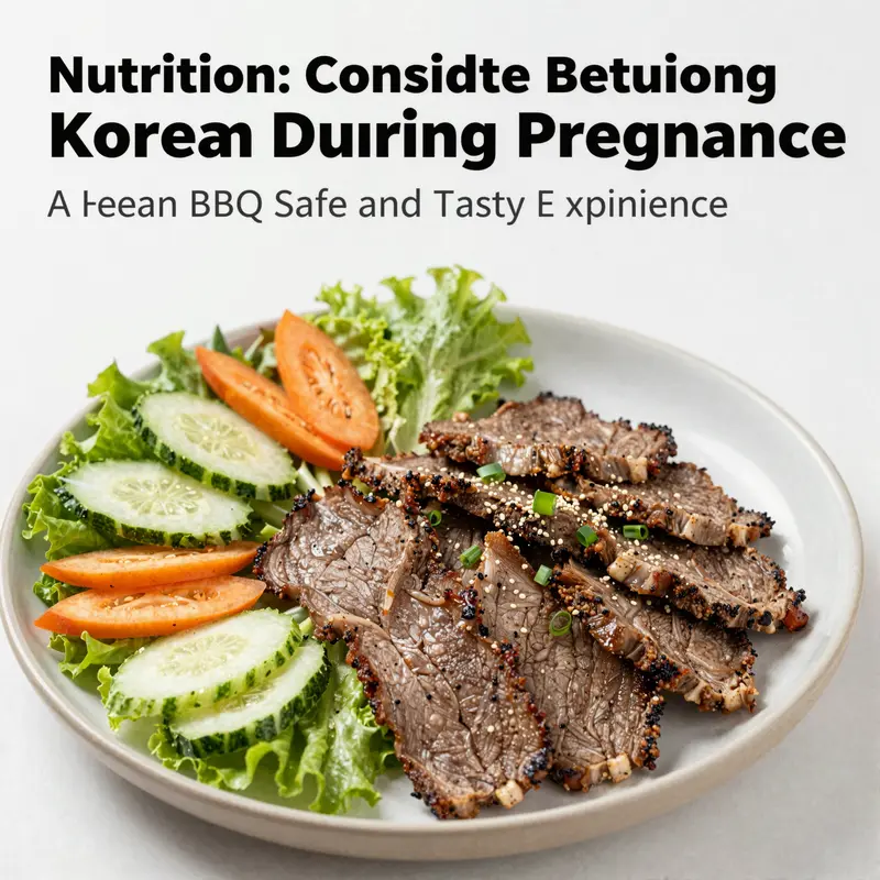 Enjoy safely prepared Korean BBQ with fully cooked meats and fresh vegetables.