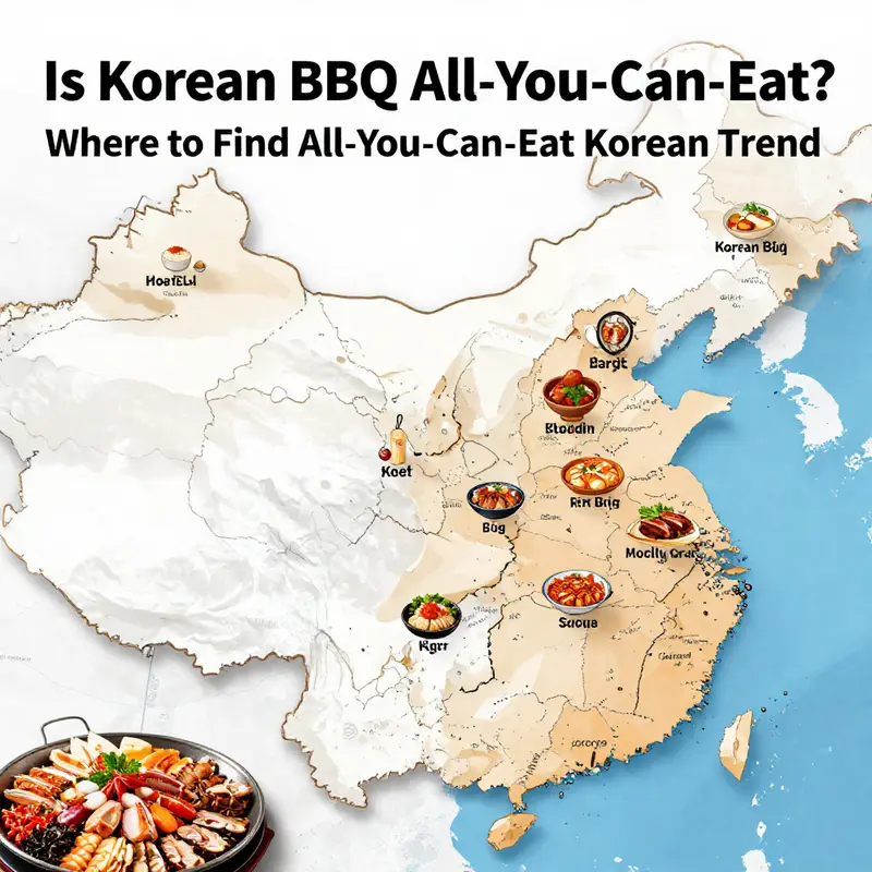 Diners enjoying a vibrant all-you-can-eat Korean BBQ experience with diverse culinary options.