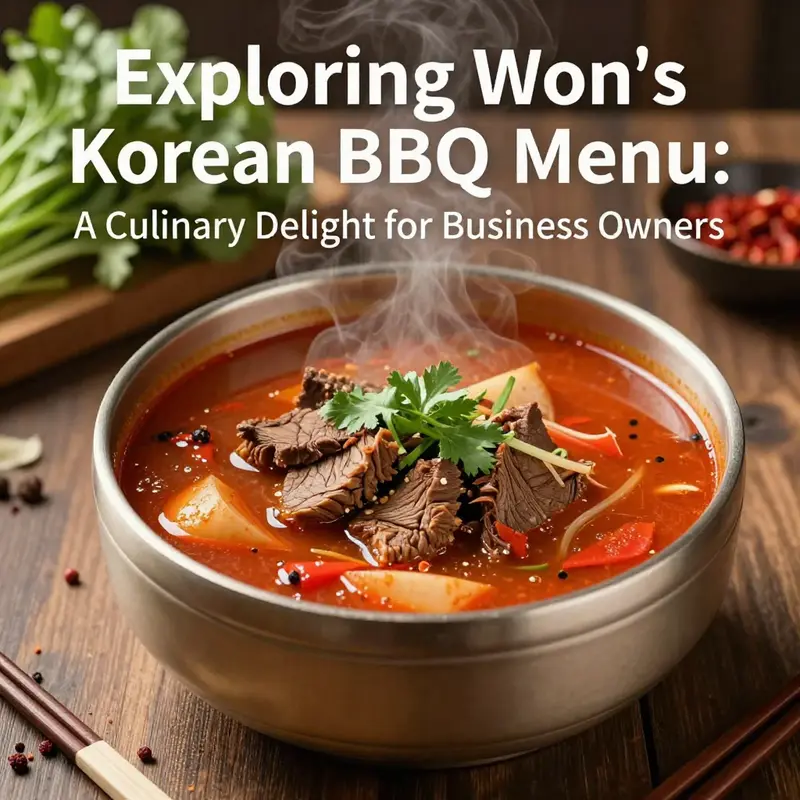 A feast of main dishes including Korean BBQ specialties that illustrate the essence of Won’s culinary offerings.