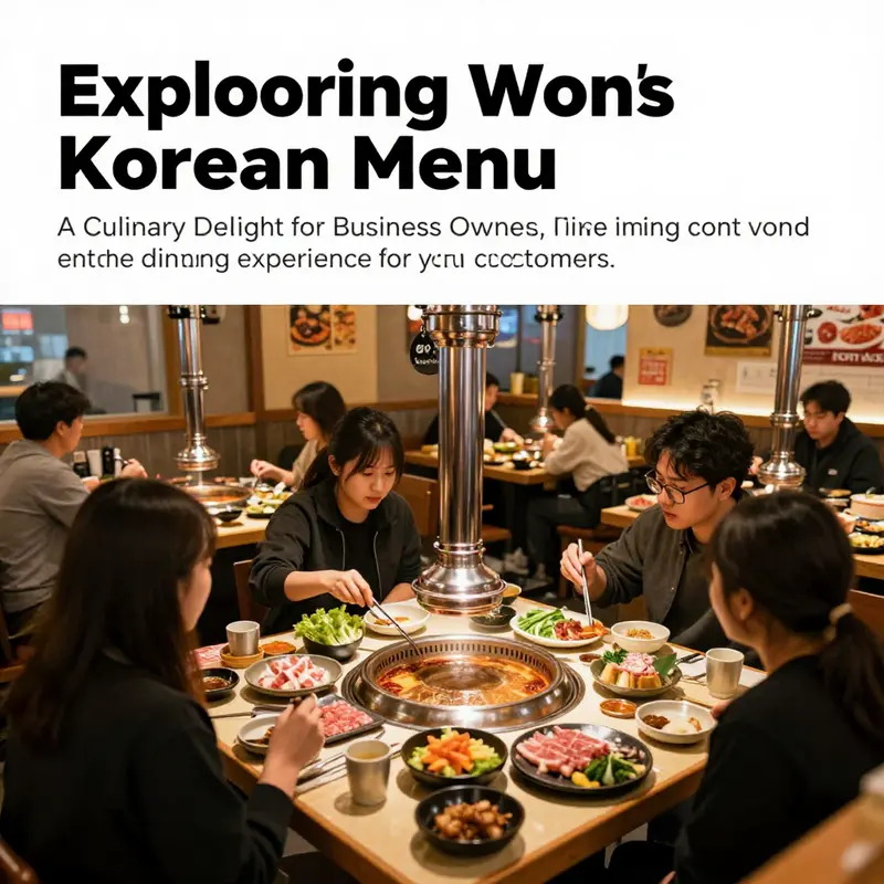 The warm atmosphere of Won's Korean BBQ, showcasing diners enjoying authentic Korean dishes in a cozy setting.