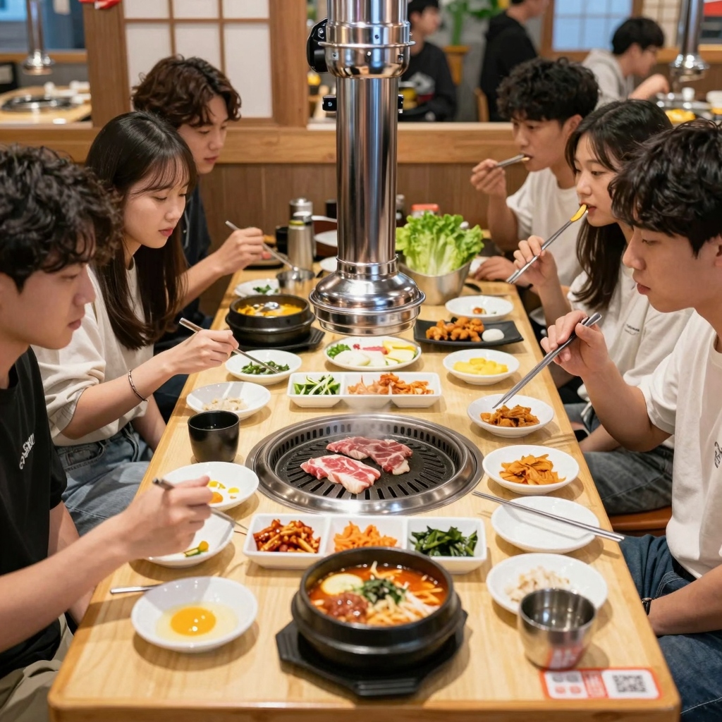 Korean BBQ Dining Scene