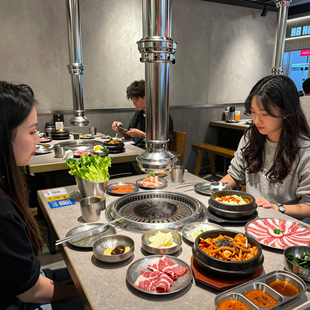 Modern take on Korean BBQ with innovative grilling methods and stylish presentations.