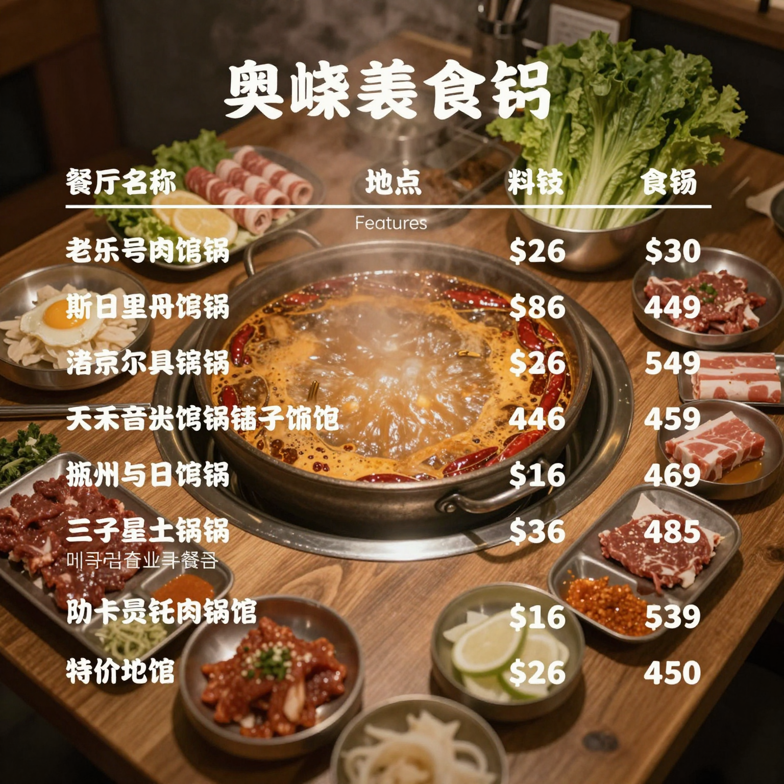 Korean BBQ Restaurant Comparison