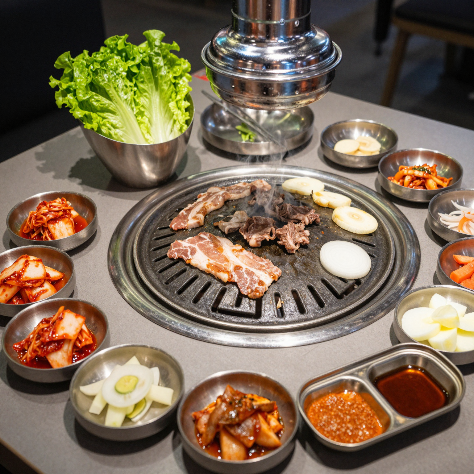 Korean BBQ Setup