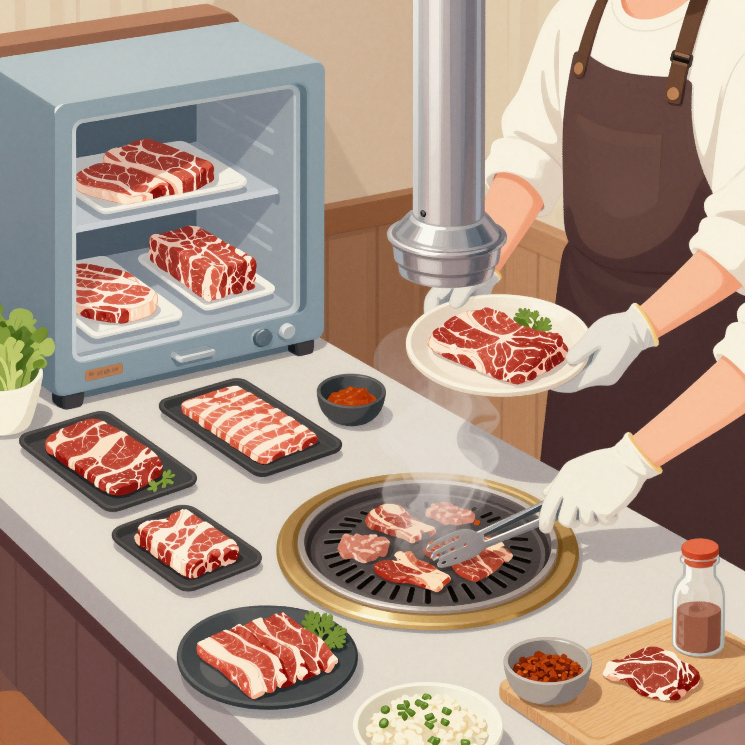 Food Safety Practices in Korean BBQ