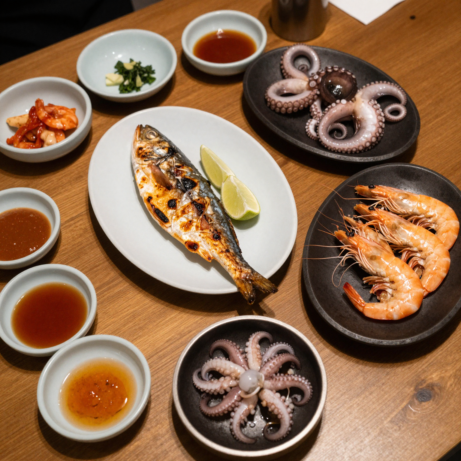 Korean BBQ Seafood Arrangement