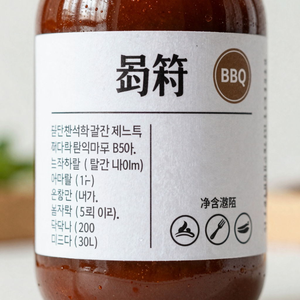 Food labeling laws for gluten in Korean BBQ sauce