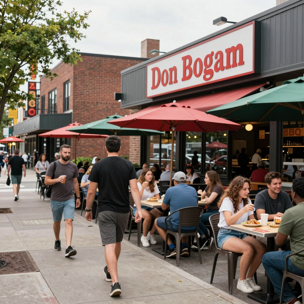 Don Bogam Restaurant Scene