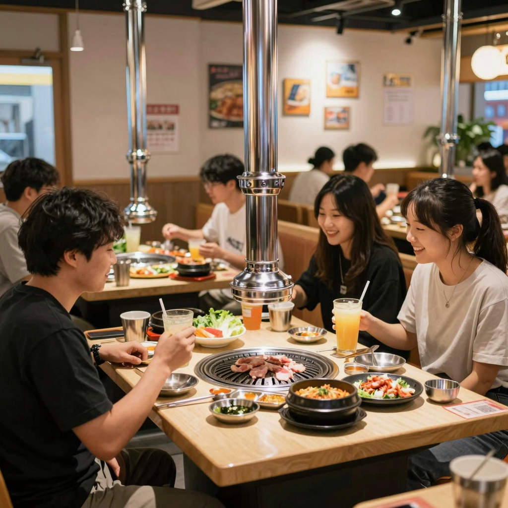 Interior of Don Don Korean BBQ