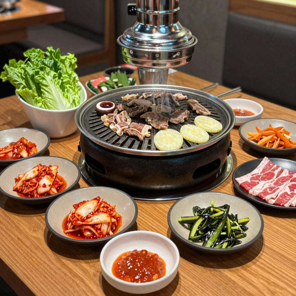 Korean BBQ Grill Setup