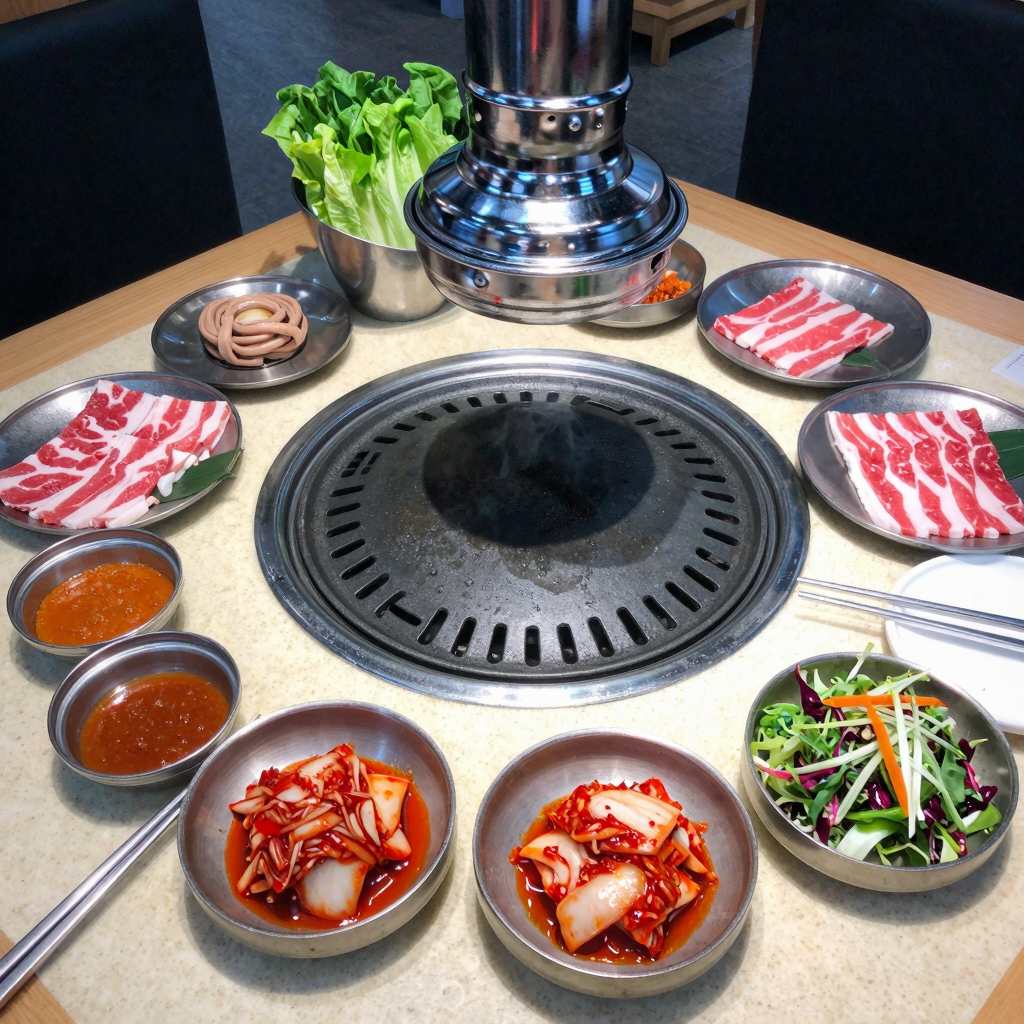 Korean BBQ Setup