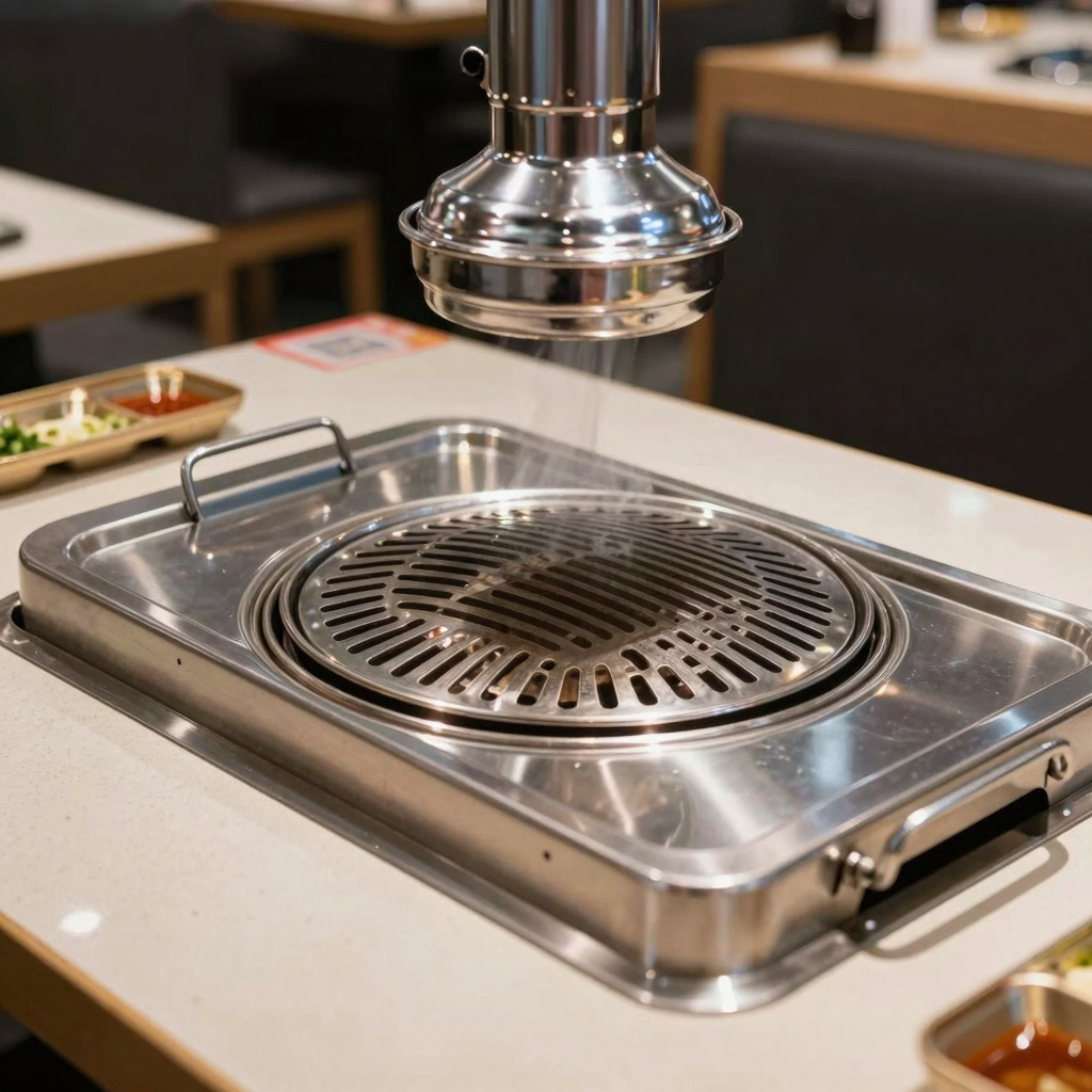 A clean and well-maintained Korean BBQ grill