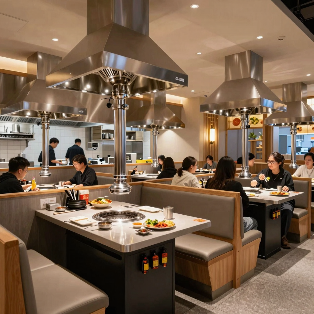 Professional Korean BBQ Restaurant Interior