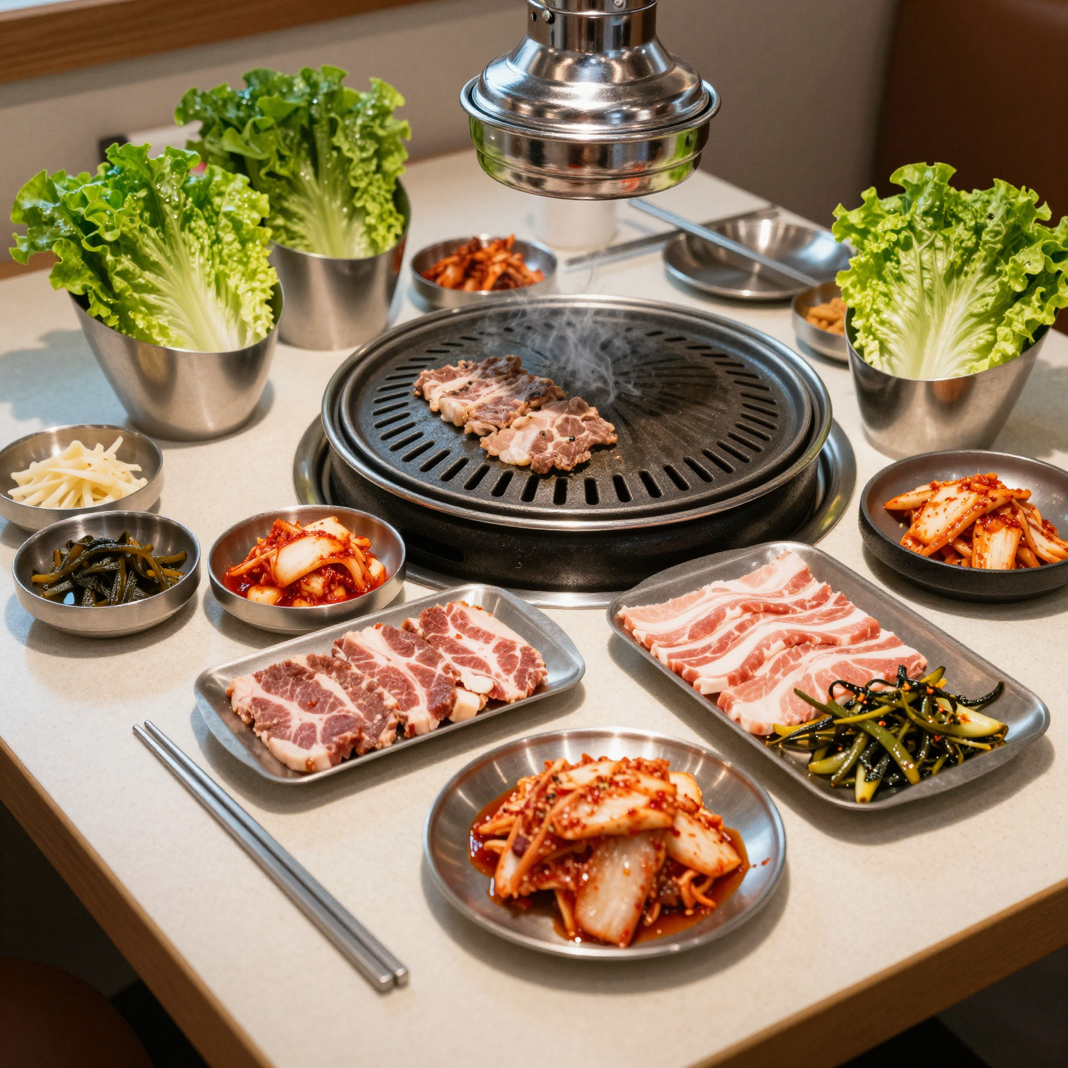 Korean BBQ Setup