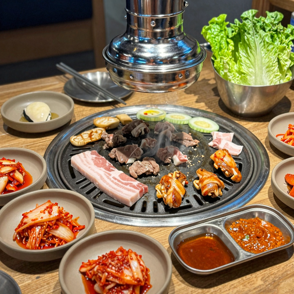 Korean BBQ Grilling Setup