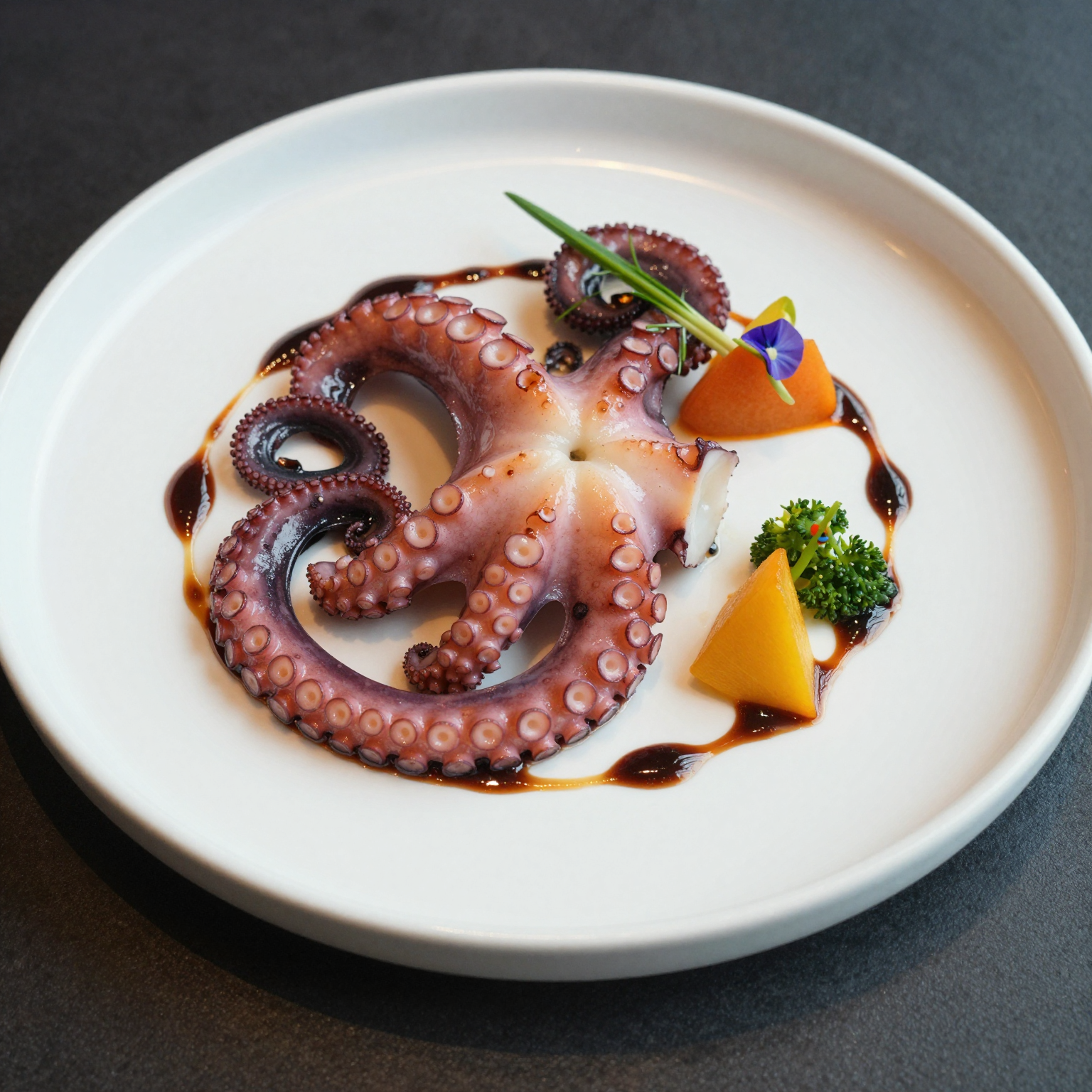 Plated Octopus Dish