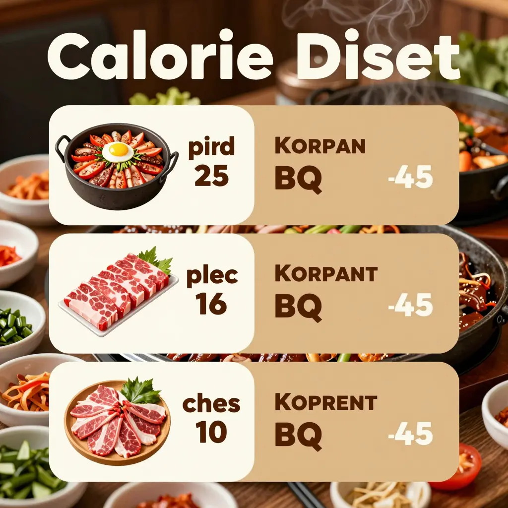 Korean BBQ Caloric Content