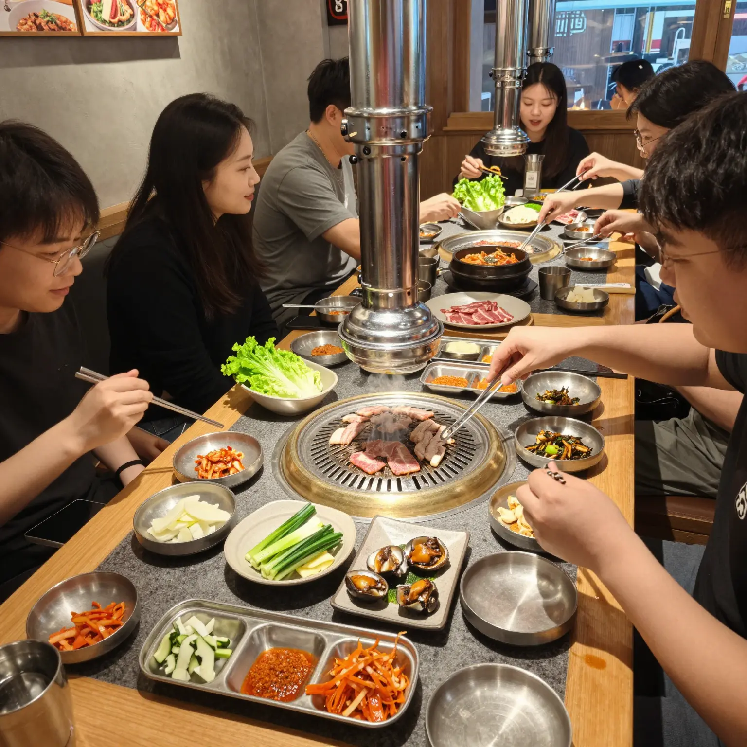 Korean BBQ Dining Scene