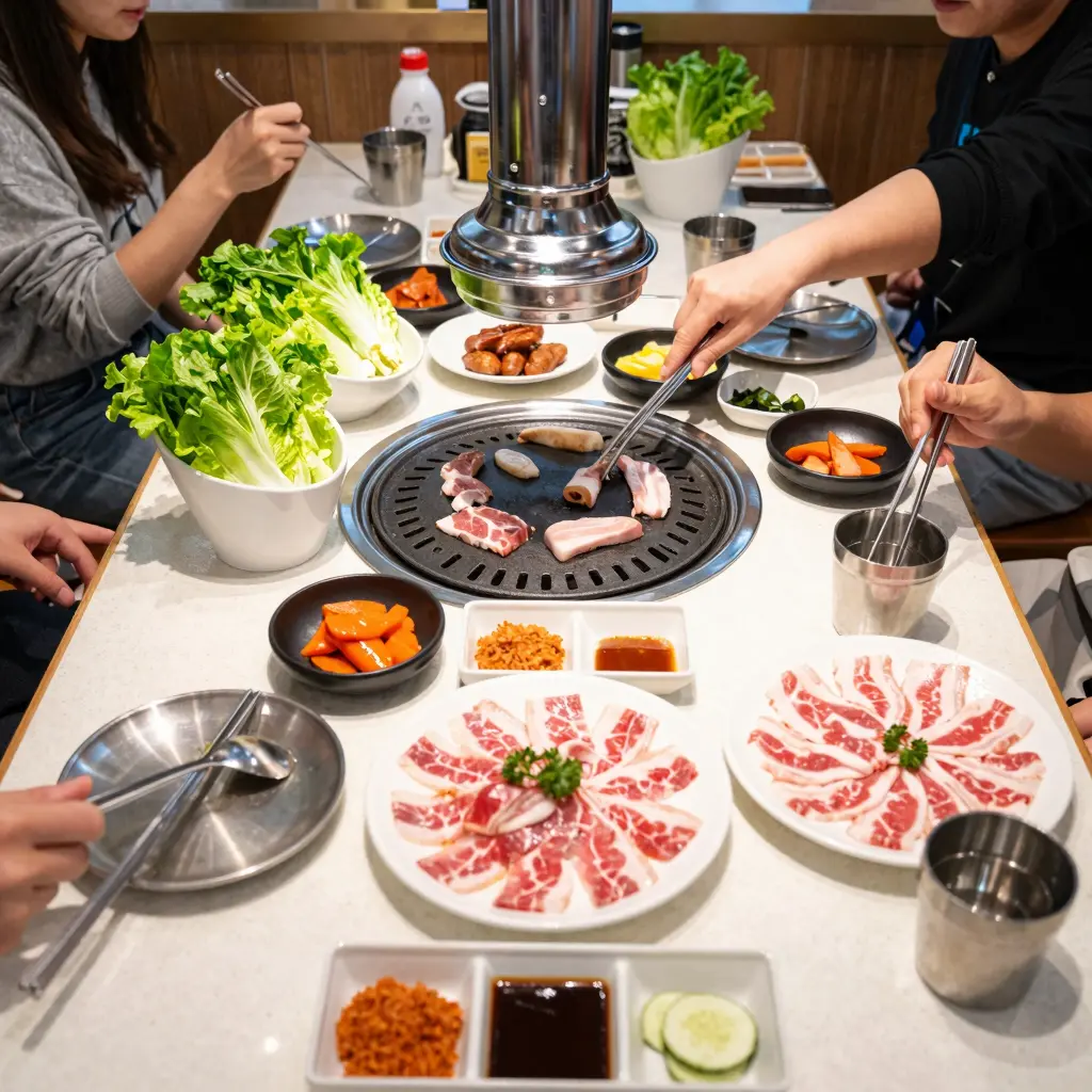 Korean BBQ Dining Setting