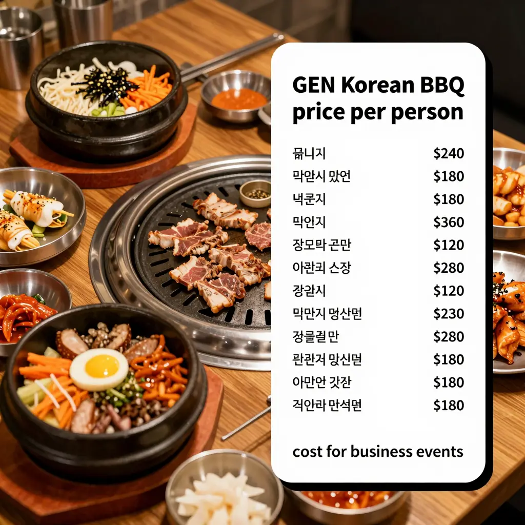 GEN Korean BBQ Dishes
