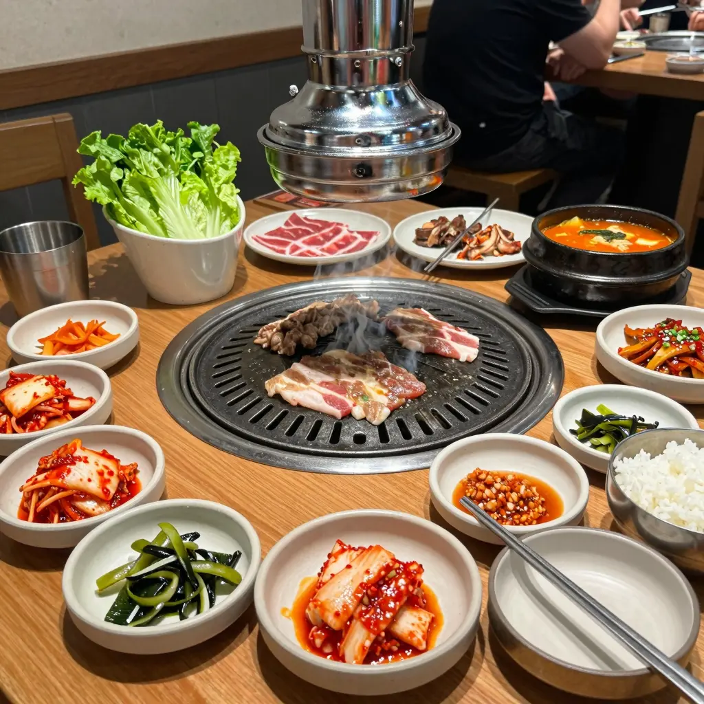 Korean BBQ Lunch Setup