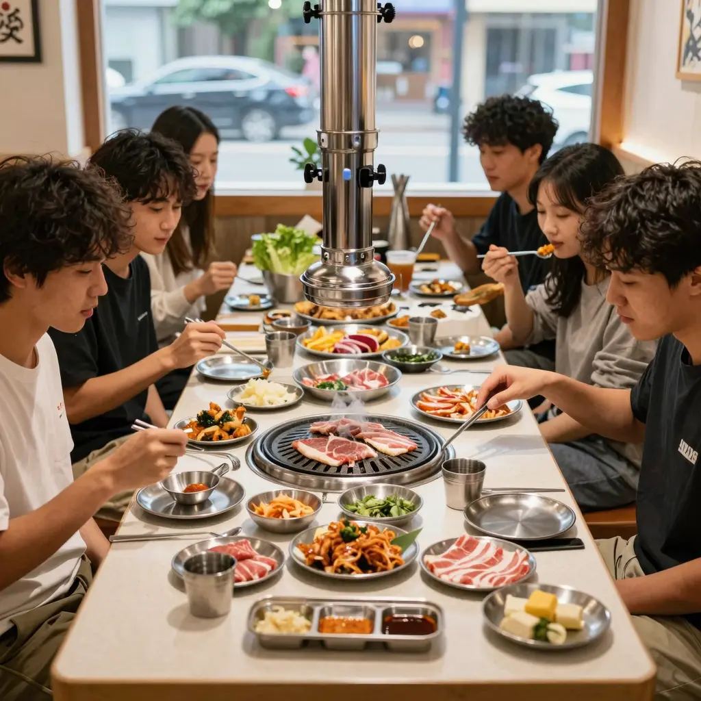 Dining at Gen Korean BBQ